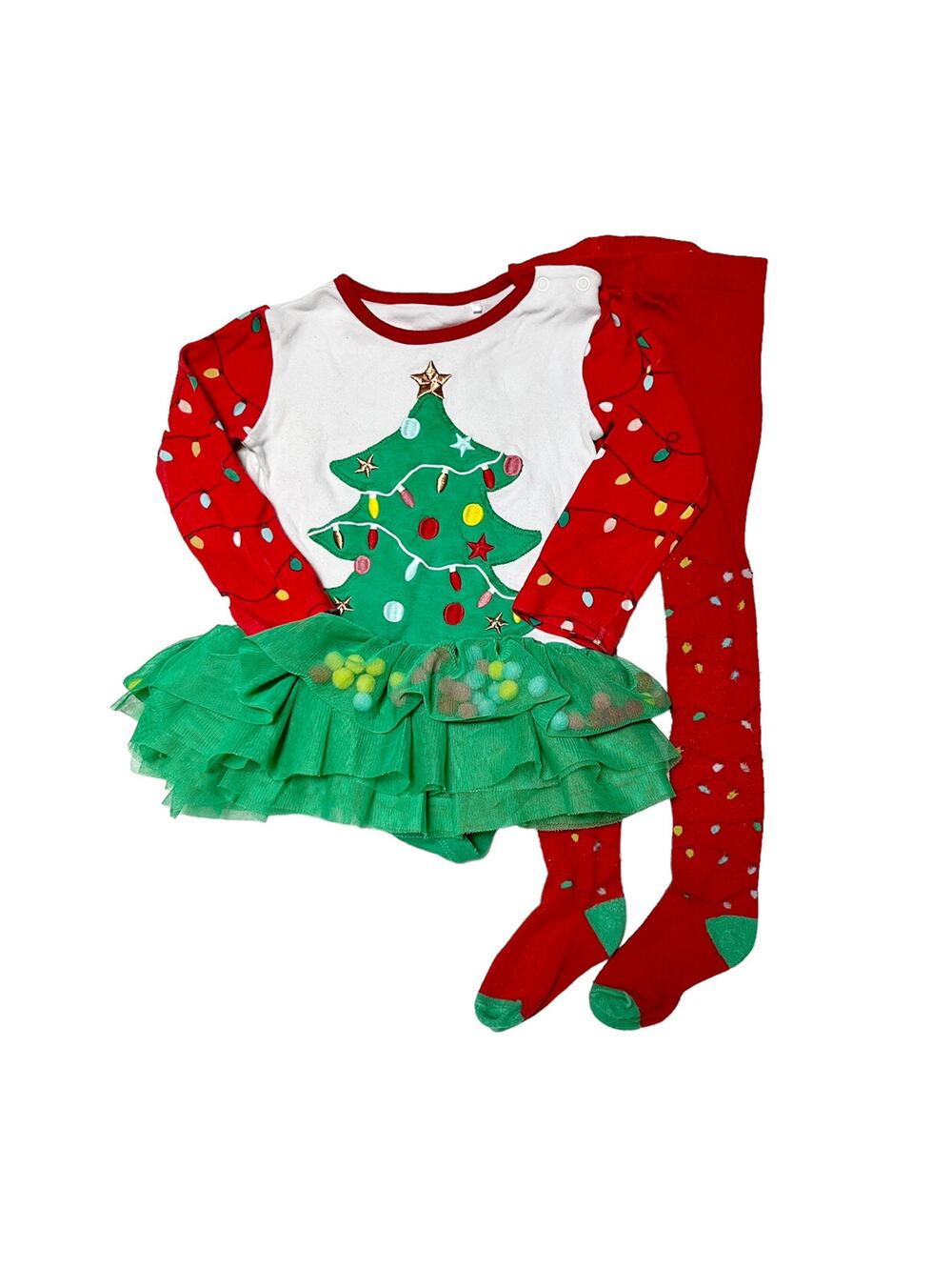 Tu Christmas Tree Holiday Outfit Size 12-18m
